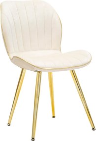 Scaune de dining crem 2 buc. Paris – Mauro Ferretti