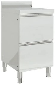 vidaXL Dulap de bucătărie comercial cu 2 sertare 50x60x96 cm