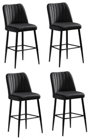 Set de scaune de bar Vento Black, 4 buc., 4 buc