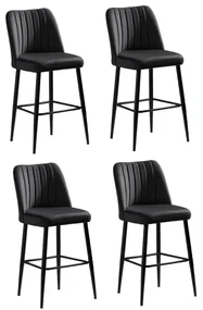 Set de scaune de bar Vento Black, 4 buc., 4 buc
