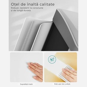 Coș de reciclare SORT 24L (3x8L), gri/alb SongmicsHome