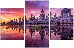 Tablou - Buddha la apus (90x60 cm)