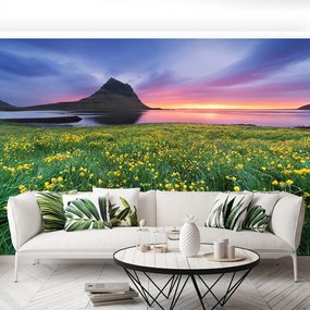 Fototapet galben Flori