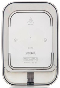 Banquet Cutie de depozitare cu mâner ZOYA 2,75 l,fumurie, 2,75 l