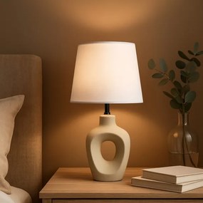 Rabalux 74079 - Lampă de masă MADELOR 1xE14/25W/230V bej