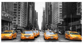 Tablou sticlă acrilică New york taxiuri