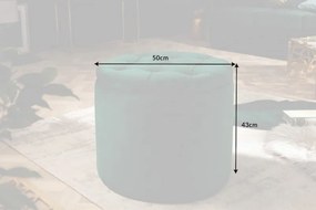 Taburete cu spatiu de depozitare Modern Barock 50cm, verde inchis
