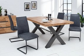 Set de 2 scaune Appartment, microfibra gri antic A-39378 VC