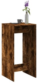 vidaXL Masă de bar, stejar fumuriu, 51x50x103,5 cm, lemn prelucrat