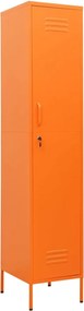 vidaXL Dulap de vestiar, portocaliu, 35x46x180 cm, oțel