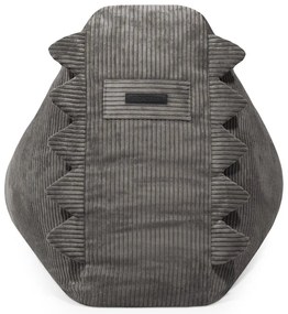 Fotoliu puf pentru copii verde cu tapițerie din catifea reiată Snug 80 Dragon – SLOWDOWN