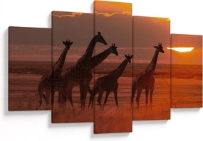 Tablou - Girafe în savana africană (150x105 cm)