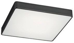 Plafoniera LED patrata design slim ONTARIO 45cm neagra