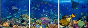 Tablou - Ocean (cu ceas) (90x30 cm)