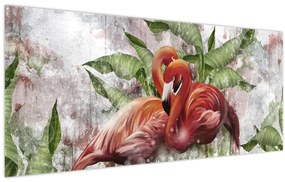 Tablou - Flamingo (120x50 cm)
