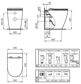 Capac WC Ideal Standard i.life O alb slim Quick Release