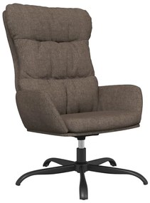 341185 vidaXL Scaun de relaxare, gri taupe, material textil