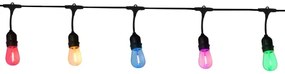 Lanț LED decorativ de exterior PARTY NEON 7,6 m 10xE27/0,6W/36V IP44