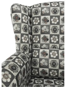 Fotoliu, material textil in stilul patchwork N1, CHARLOT