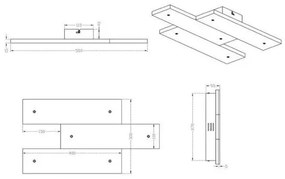 Trio - Plafonier LED DENVER 3x10W/230V