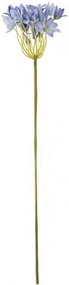 Floare decorativa, plastic, albastru, 77cm