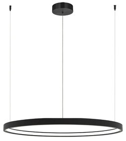 Lustra LED dimabila design modern Cirrcle D-60cm negru