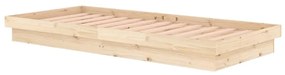 Cadru de pat, 90x200 cm, lemn masiv Maro, 90 x 200 cm