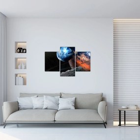 Tablou planetei în cosmos (90x60 cm)