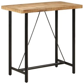 vidaXL Masă de bar, 110x55x107 cm, lemn masiv de mango și fier
