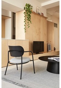 Fotoliu negru-gri în decor de frasin Eclipse - Teulat