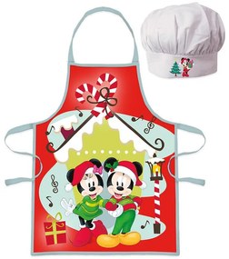 Disney Minnie and Mickey Set de șorț de Crăciun pentru copii, 2 bucăți