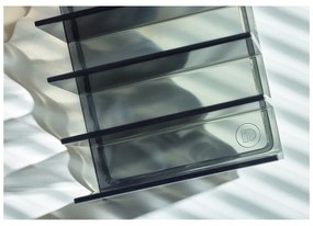 Organizator de baie negru mat pentru cosmetice din plastic reciclat Palette Station – iDesign