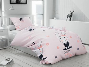 Lenjerie de pat pentru copii Culoare roz, SWEET LOVE