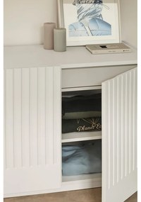 Comodă albă joasă 100x70 cm Doric – Teulat