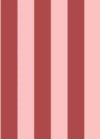 Tapet Happy Stripes, Raspberry, Rebel Walls