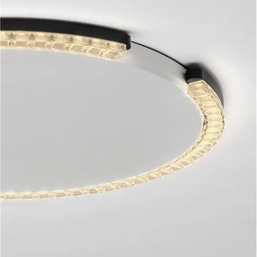 Plafoniera circulara aluminiu negru GREAMY D-65cm