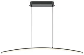 Lustra LED suspendata design minimalist Curve negru