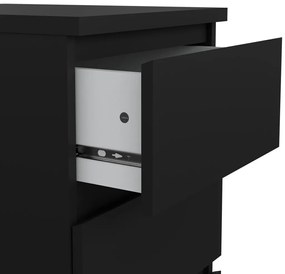 Comodă Simplicity 40 x 50 x 70 cm, negru mat