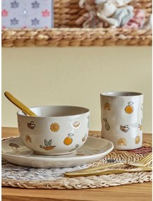 Set de veselă pentru copii 3 buc. din gresie Agnes – Bloomingville Mini