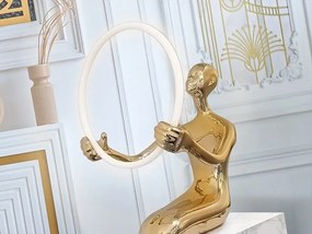 Figurina decorativa XXL / Lampa LED de podea design lux El aro