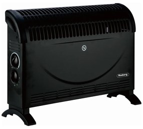 Convector electric Rosberg R51974A, 2000W, 3 trepte, Termostat, Negru