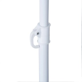 Outsunny Umbrelă de Plajă și Grădină 2x2m cu Cort, din Poliester și Metal, Verde și Alb | Aosom Romania