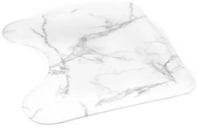 Covoraș de baie alb-gri pentru WC 45x45 cm Marbre – douceur d'intérieur