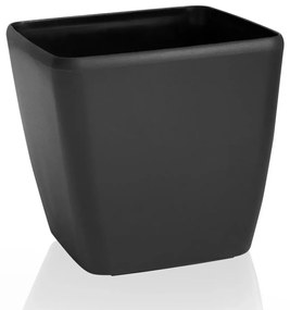 Ghiveci de flori Flower Lover Quadrato Easy negrumat, 18 cm, 18 cm