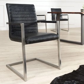 Set de 2 scaune moderne, dining sau birou, Imperial negru antic A-37079 VC