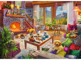 PUZZLE CABANA COZY, 1000 PIESE - RAVENSBURGER (RVSPA17495)