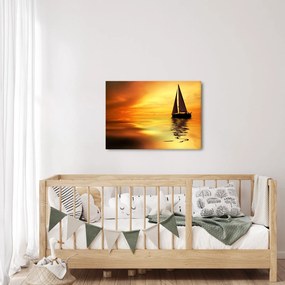 Tablou - Sailboat la apus de soare (70x50 cm)