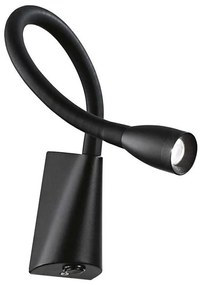 Ideal Lux - Lampă flexibilă LED GOOSE LED/3W/230V CRI 90 negru