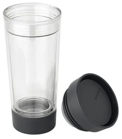 Termo pahar Brabantia Make&Take 1008493, 360 ml, Fara BPA, Gri inchis
