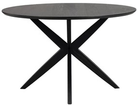 Masă de dining rotundă cu blat cu aspect de lemn de stejar 120x120 cm Calverton - Rowico